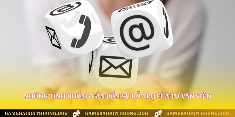 Những tình huống cần đến sự hỗ trợ của tư vấn viên